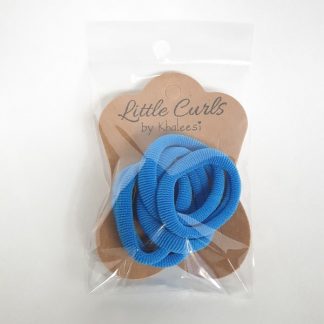 Thick Soft Hair Ties Blue