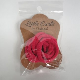 Thick Soft Hair Ties Cerise