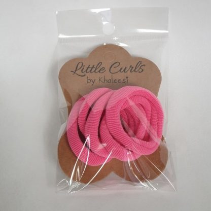 Thick Soft Hair Ties Pink